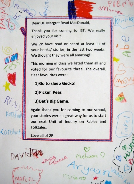 2P Letter The IST Grade 2P Butterflies 9 October 2009